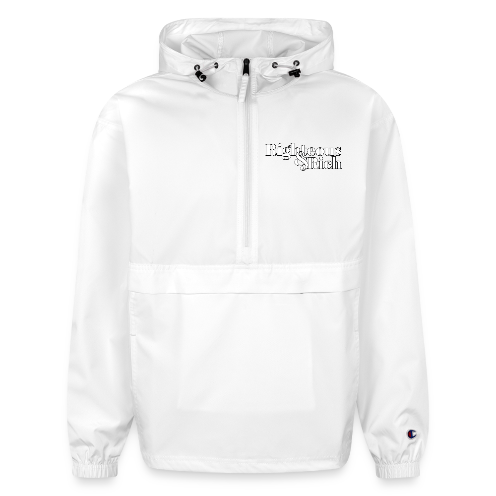 Righteous & Rich x Champion Packable Jacket - white