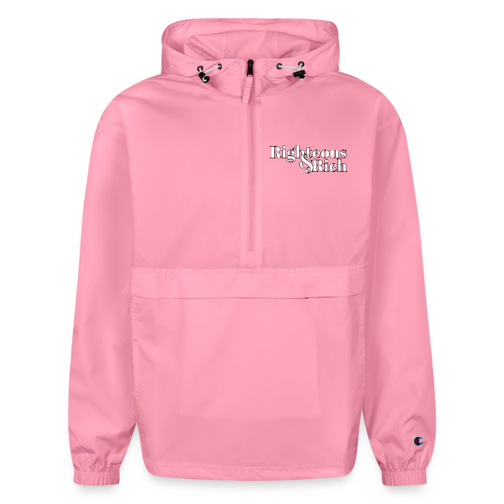 Righteous & Rich x Champion Packable Jacket - candy pink