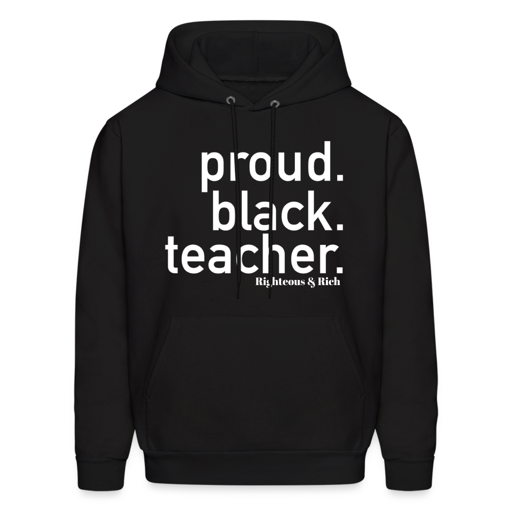 Proud Black Teacher Unisex Hoodie - black