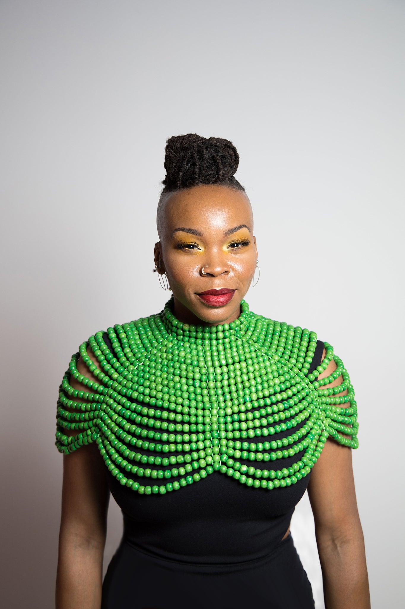 Green Beaded Neckpiece