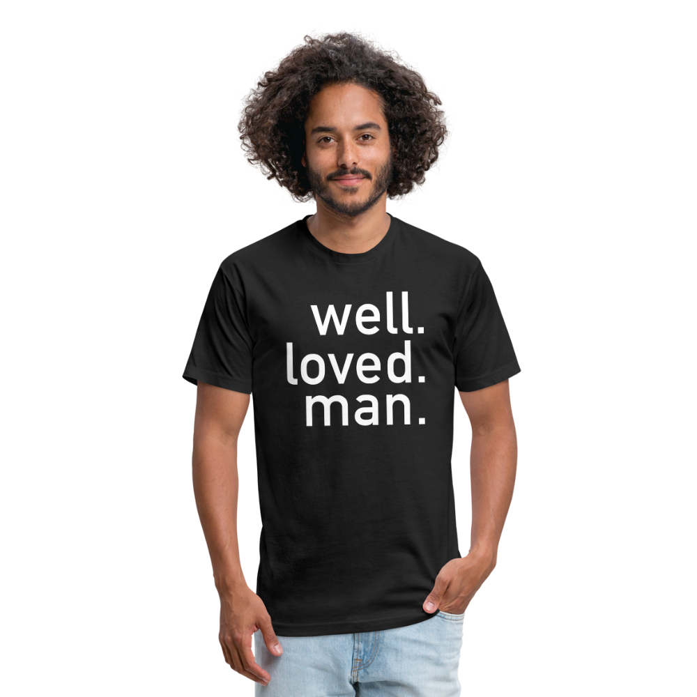 Well Loved Man Black Fitted Cotton/Poly T-Shirt - black