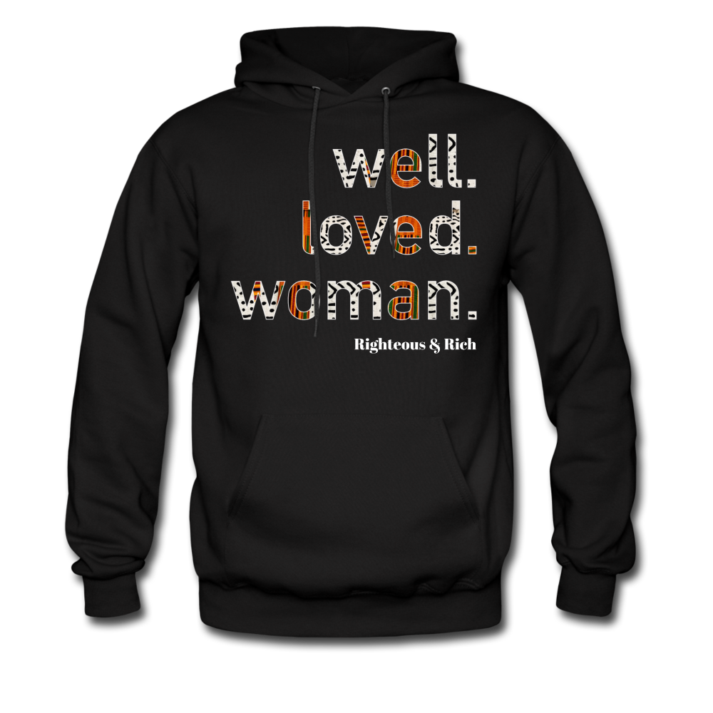 Well Loved Woman Hoodie UNISEX - black