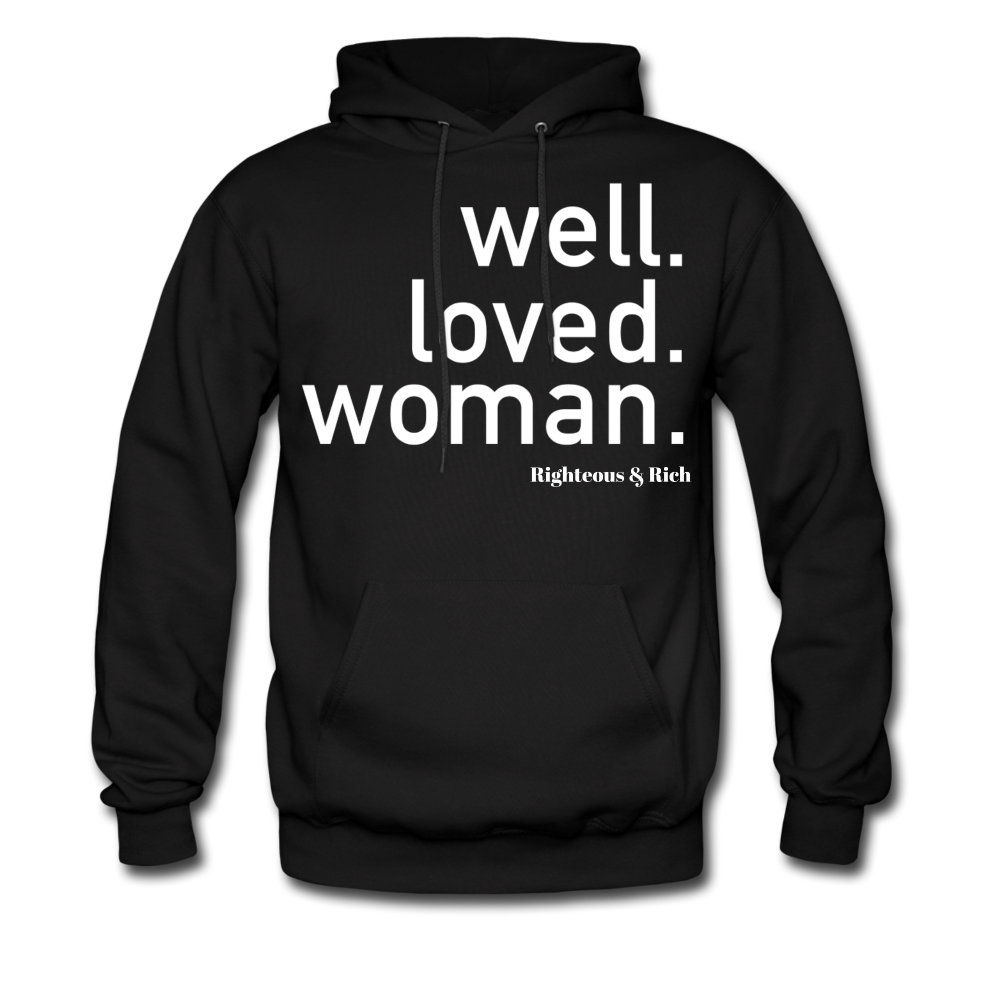 Well Loved Woman Hoodie UNISEX - black
