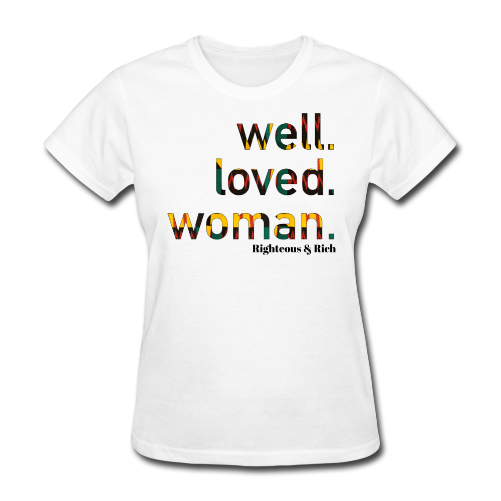 Ghanaian Kente Women's T-Shirt - white