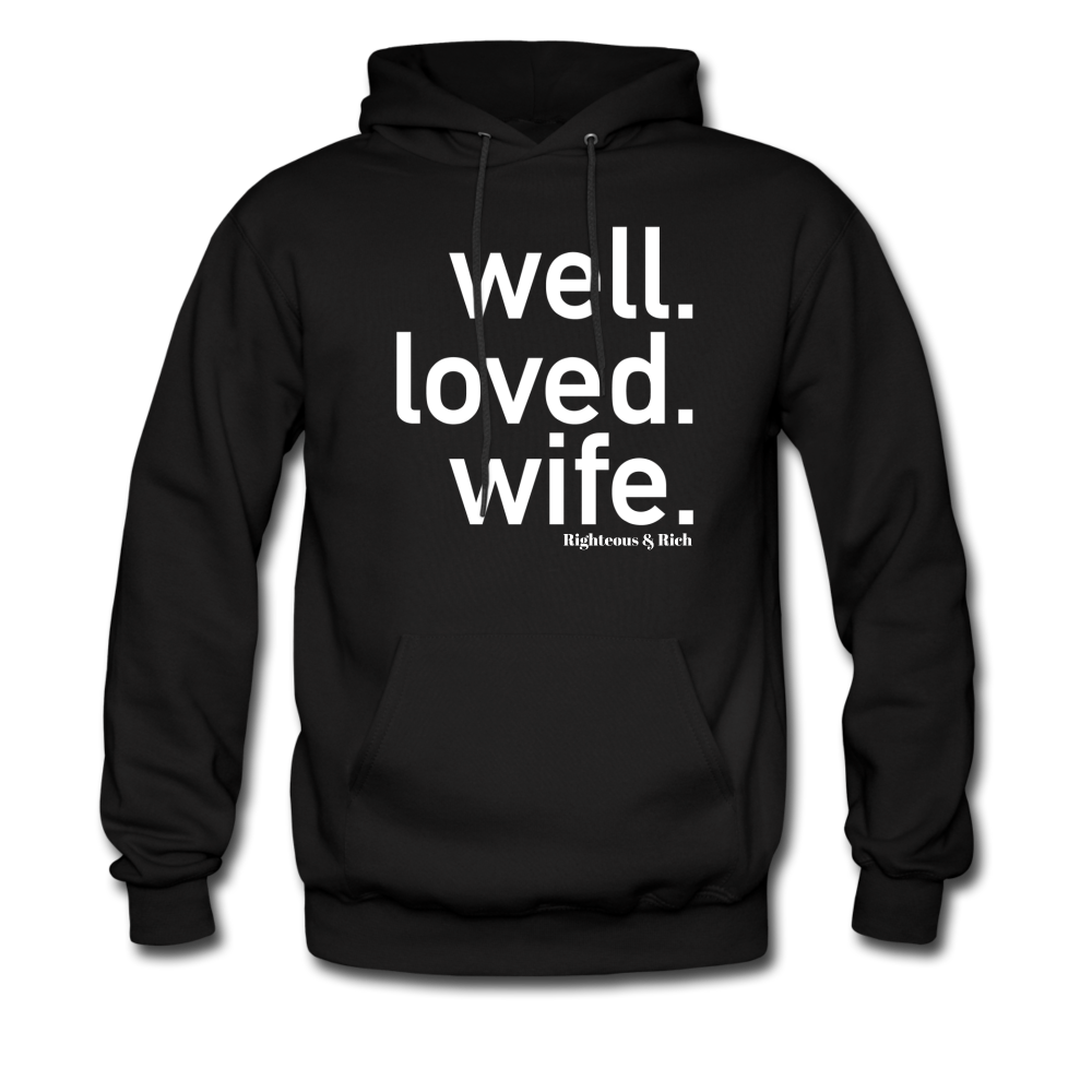 Well Loved Wife Unisex Hoodie - black