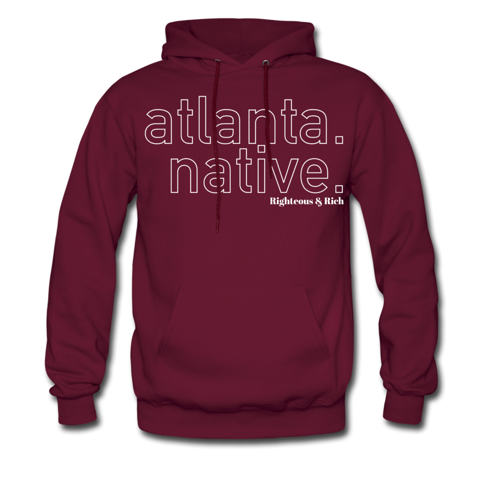 Atlanta Native Hoodie UNISEX - burgundy
