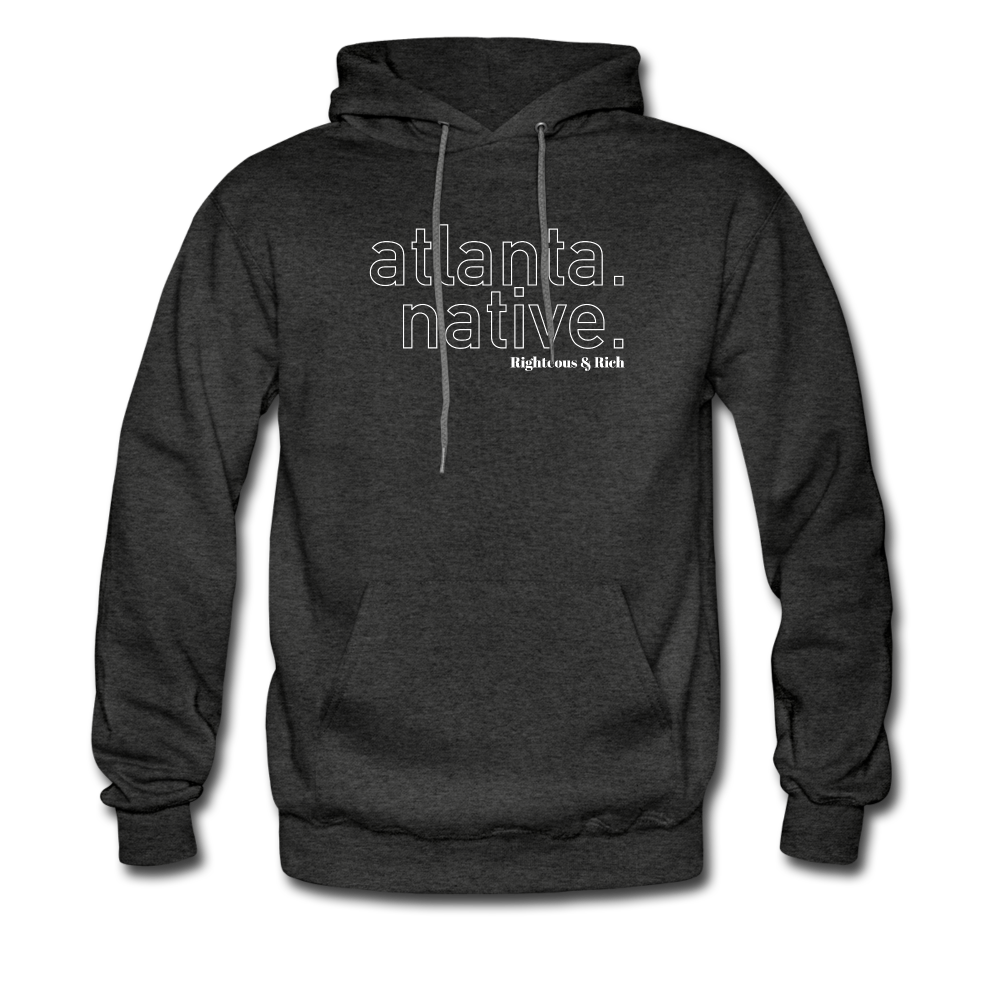 Atlanta Native Hoodie UNISEX(smaller graphic) - charcoal grey