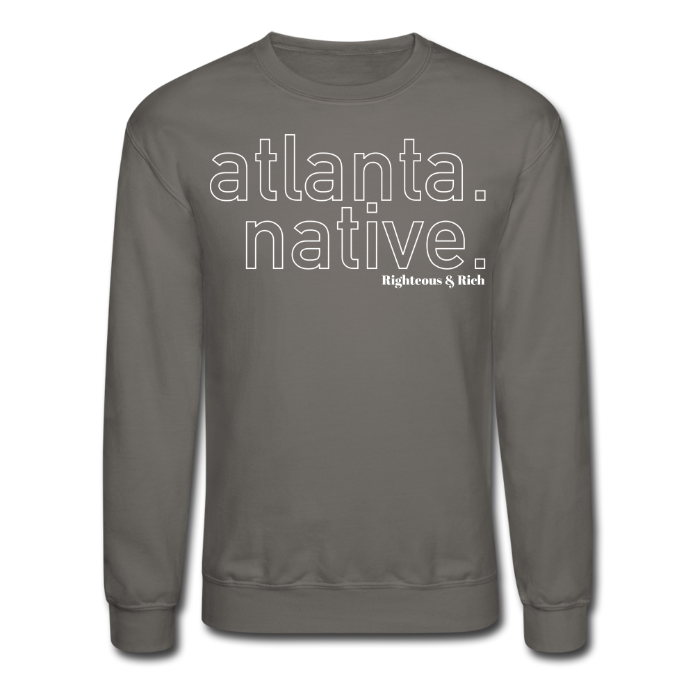 Atlanta Native Crewneck Sweatshirt UNISEX - asphalt gray