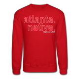 Atlanta Native Crewneck Sweatshirt UNISEX - red