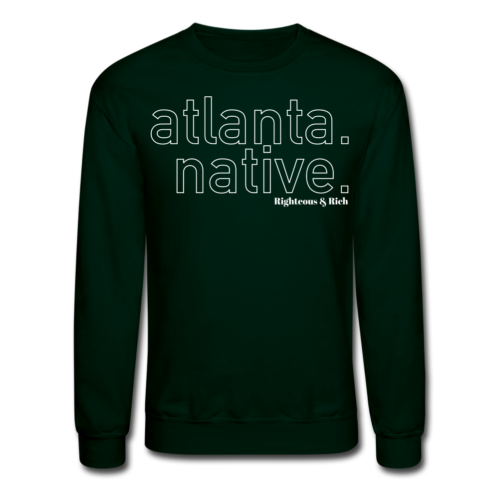Atlanta Native Crewneck Sweatshirt UNISEX - forest green