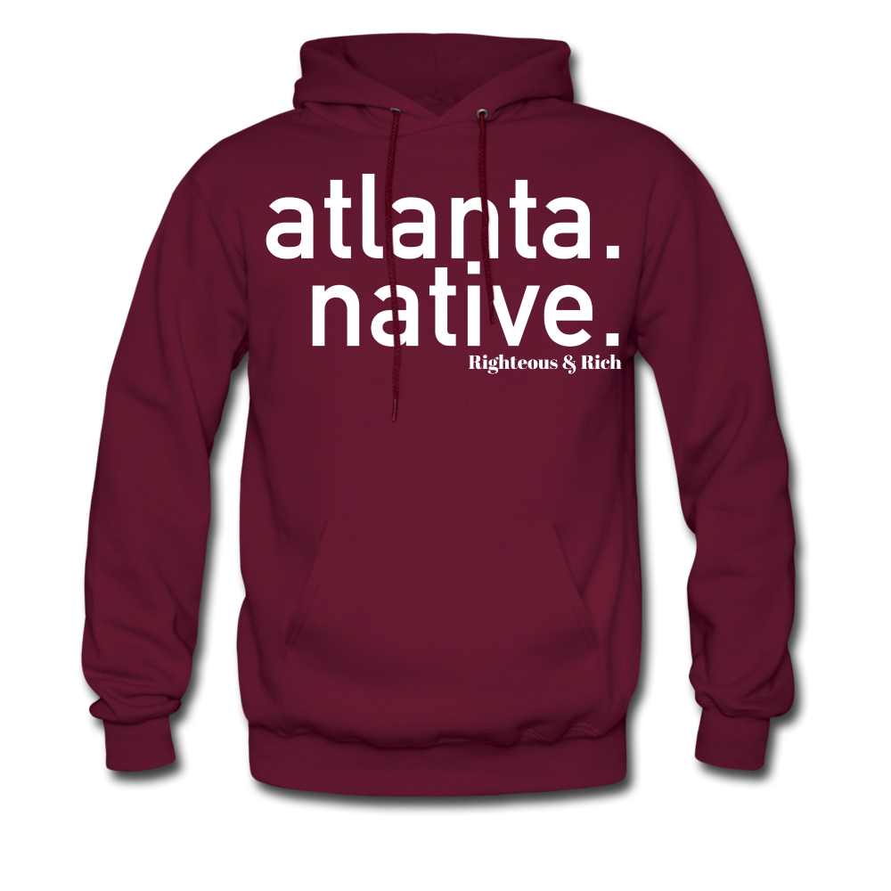 Atlanta Native Hoodie UNISEX - burgundy
