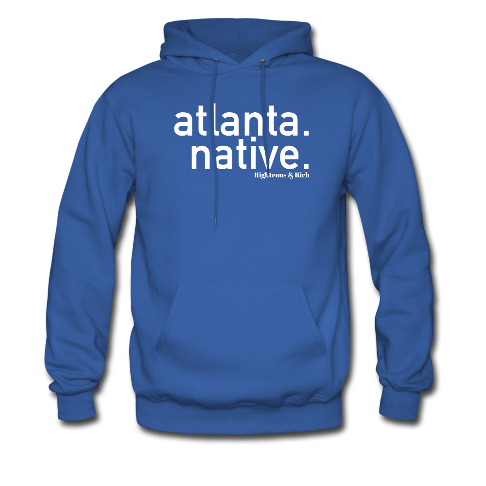 Atlanta Native Hoodie UNISEX(smaller graphic) - royal blue