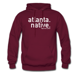 Atlanta Native Hoodie UNISEX(smaller graphic) - burgundy