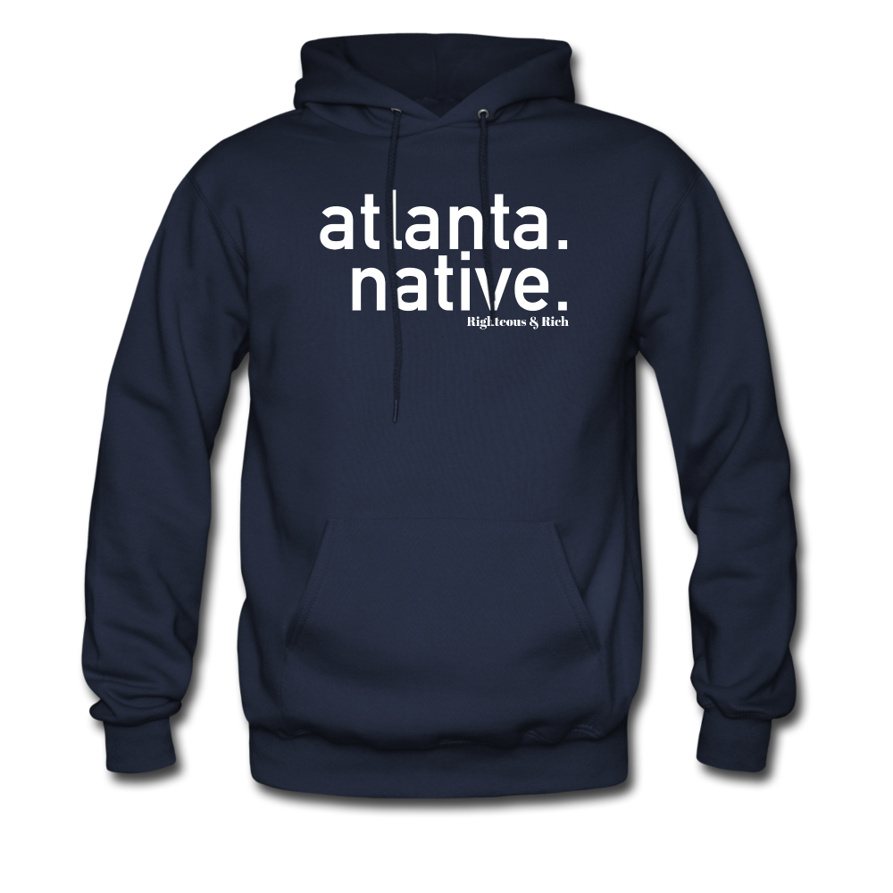 Atlanta Native Hoodie UNISEX(smaller graphic) - navy