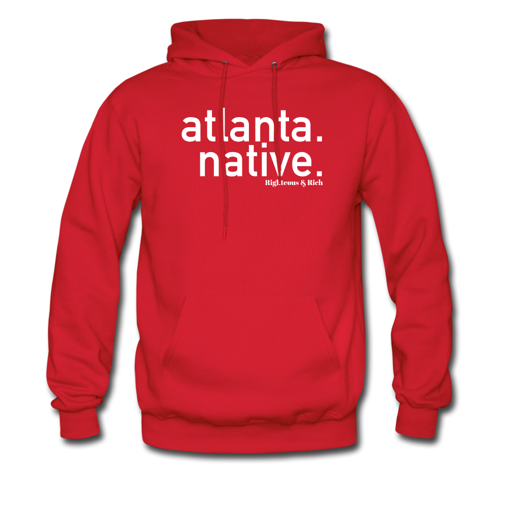 Atlanta Native Hoodie UNISEX(smaller graphic) - red