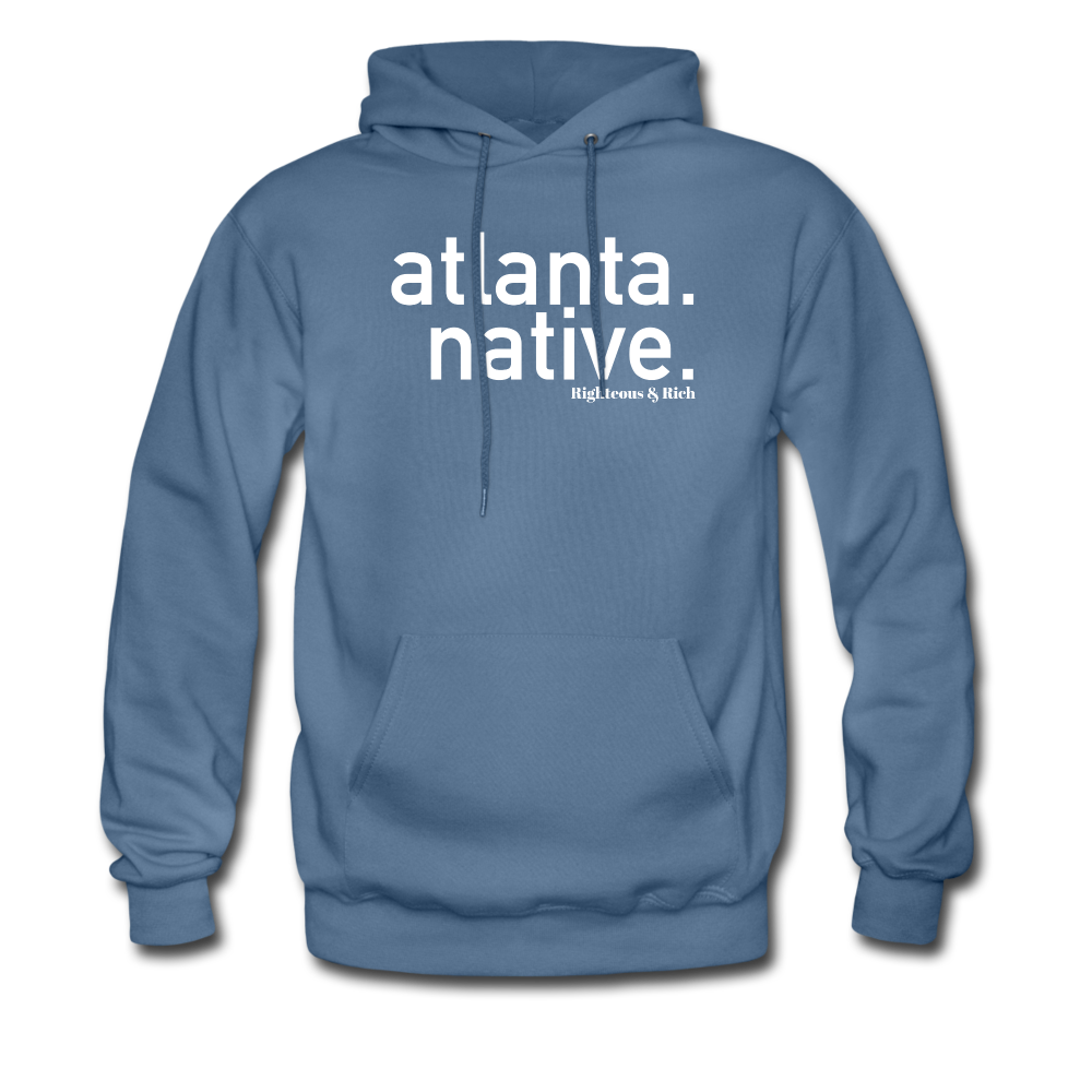 Atlanta Native Hoodie UNISEX(smaller graphic) - denim blue