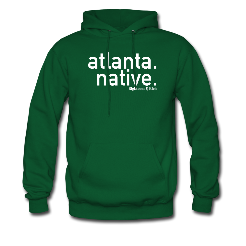 Atlanta Native Hoodie UNISEX(smaller graphic) - forest green
