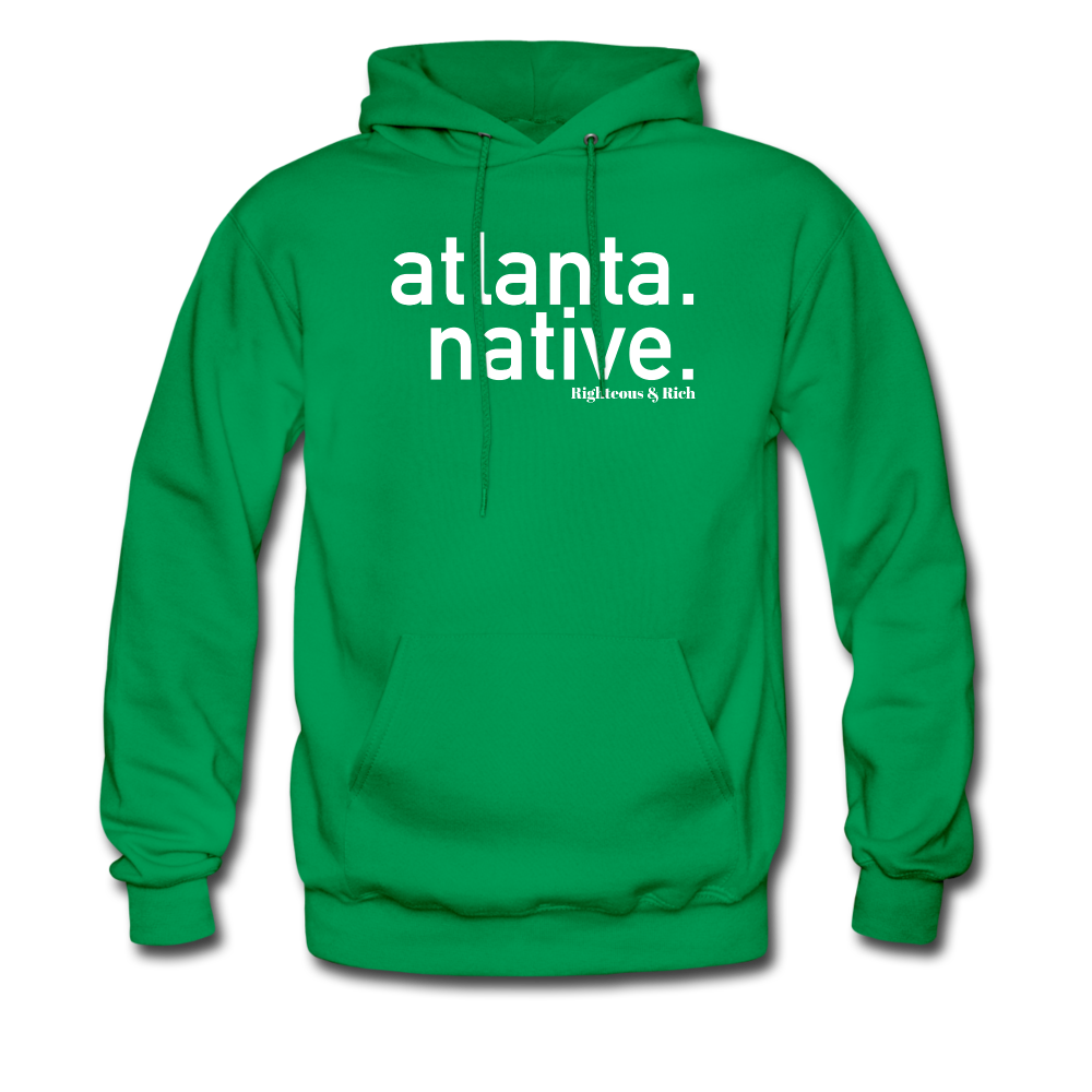 Atlanta Native Hoodie UNISEX(smaller graphic) - kelly green