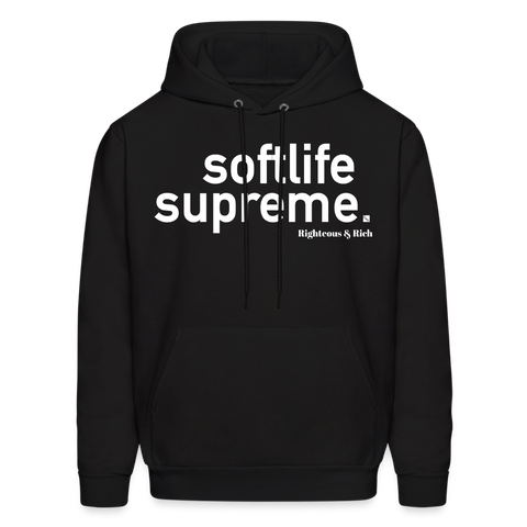 Softlife Supreme Unisex Hoodie - black
