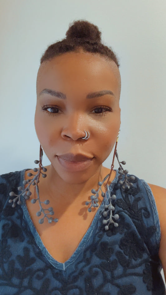 Indigo Pod Earrings