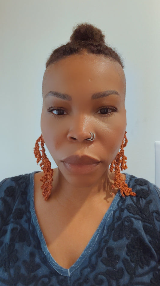 Burnt Orange Out To Sea Earrings