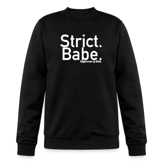 Righteous & Rich x Champion Strict Babe Unisex Powerblend Sweatshirt - black