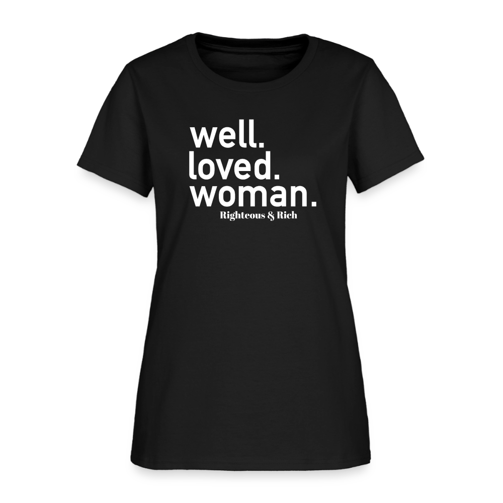 Well Loved Woman Women's T-Shirt - black