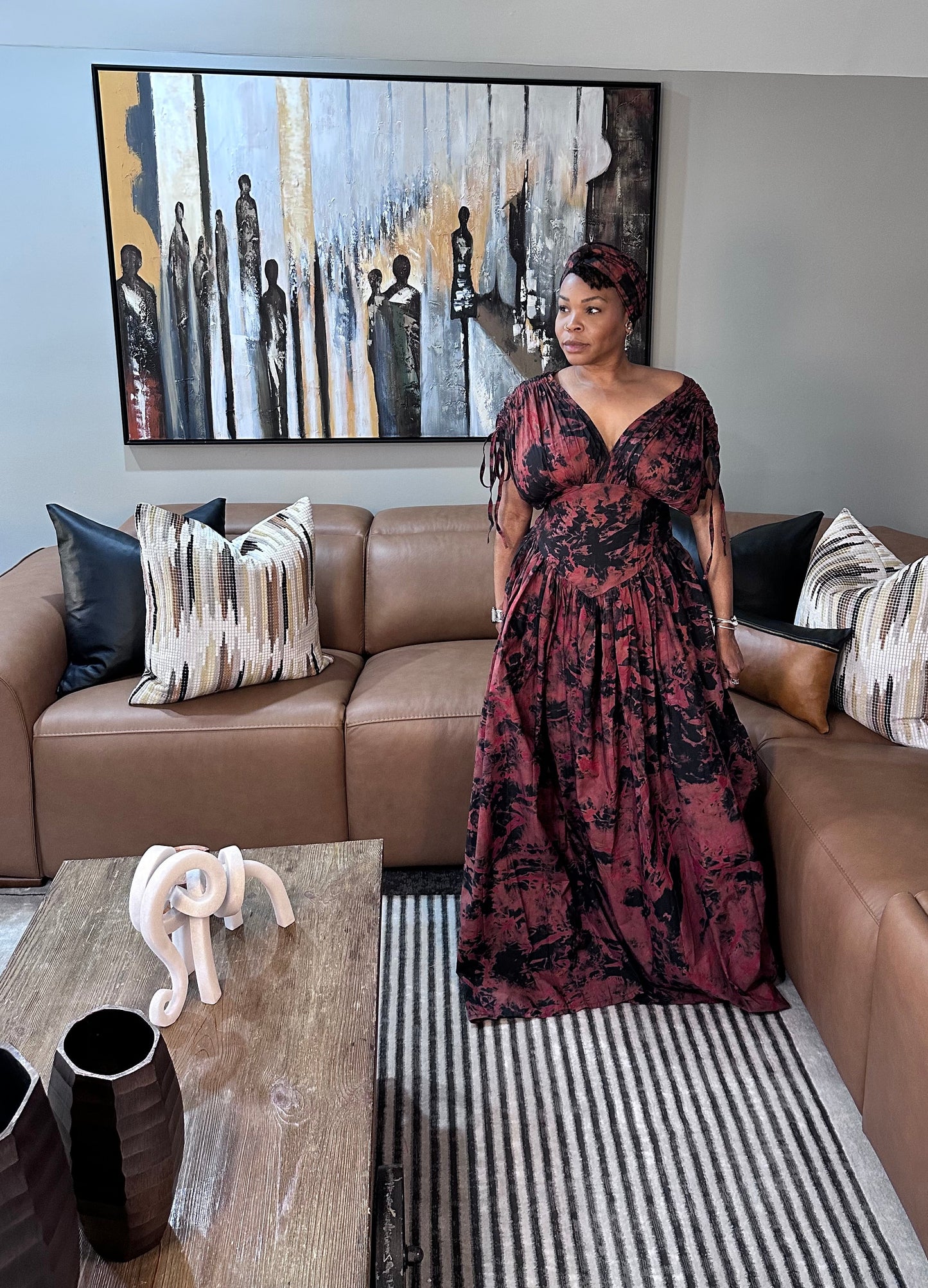 Midnight Bloom Maxi Dress