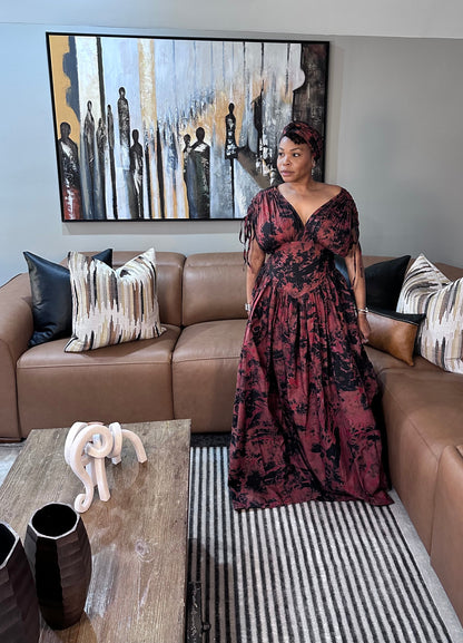 Midnight Bloom Maxi Dress