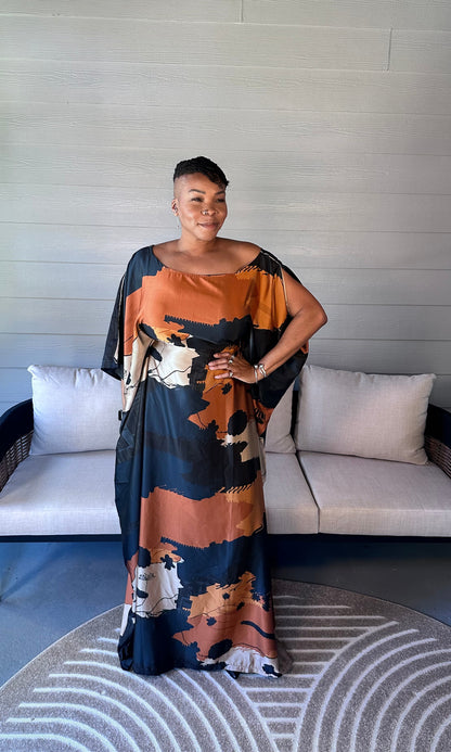 Sunset Aura Kaftan Dress