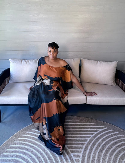 Sunset Aura Kaftan Dress