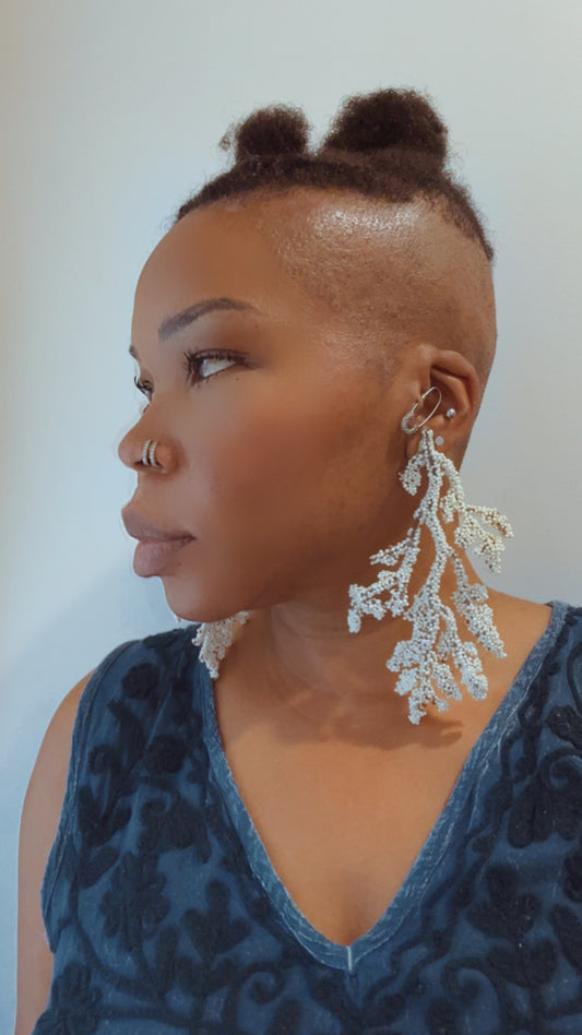 White Out To Sea Earrings
