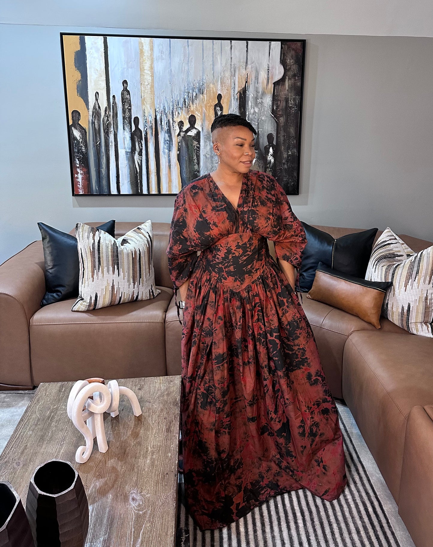 Midnight Bloom Maxi Dress