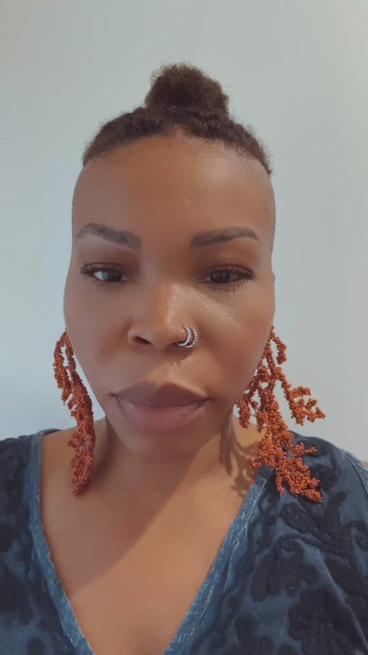 Burnt Orange Out To Sea Earrings