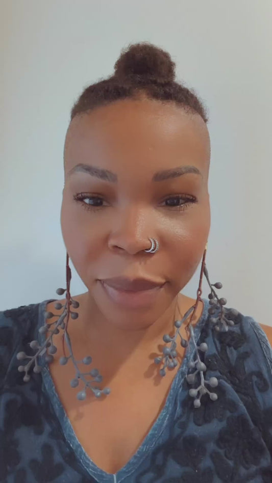 Indigo Pod Earrings