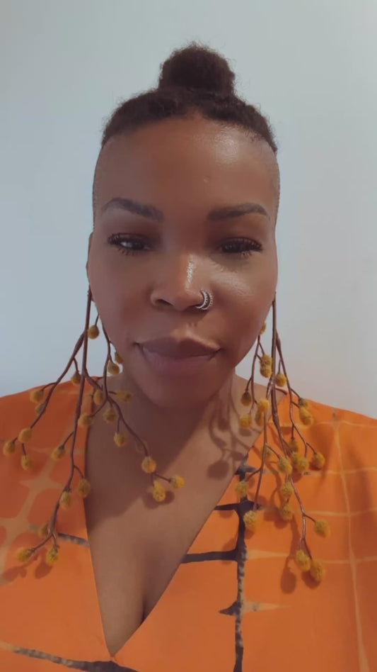 Orange Branch Out Earrings