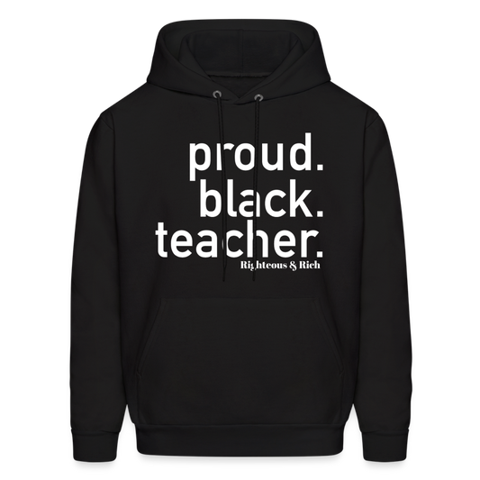 Proud Black Teacher Unisex Hoodie - black