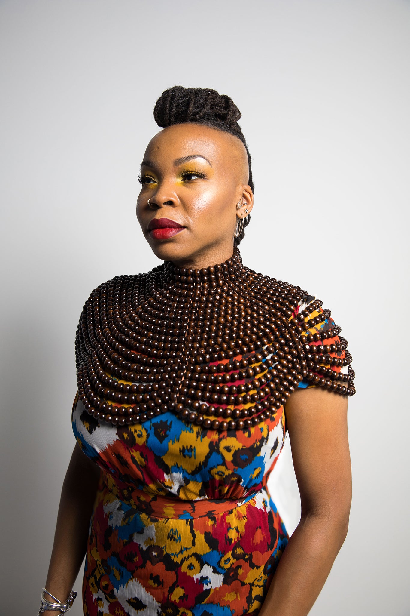 Brown Beaded Neckpiece