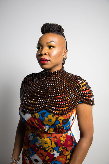 Brown Beaded Neckpiece