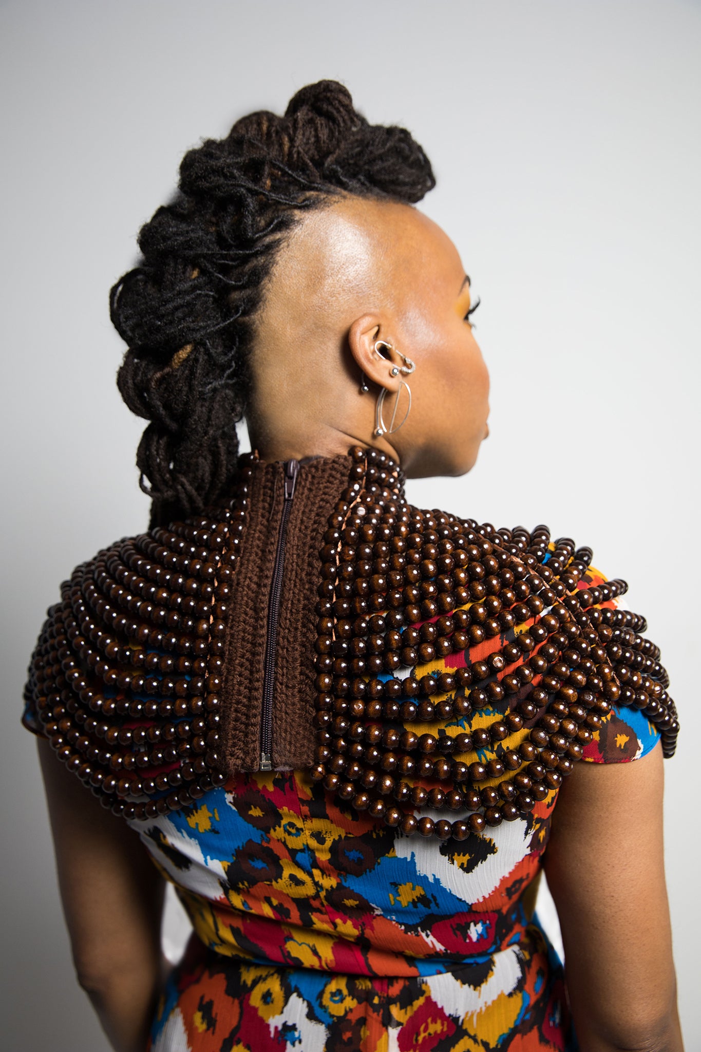 Brown Beaded Neckpiece