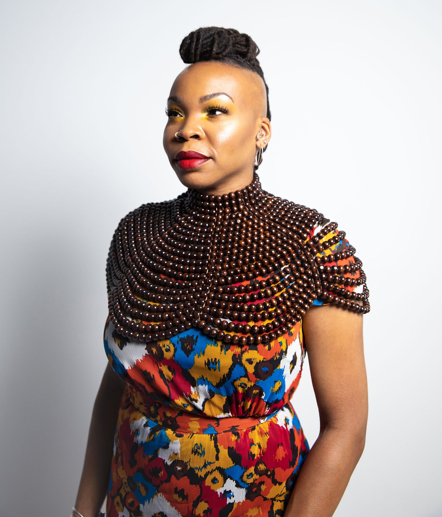 Brown Beaded Neckpiece