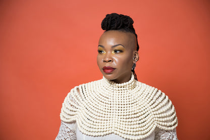 Cream Beaded Neckpiece