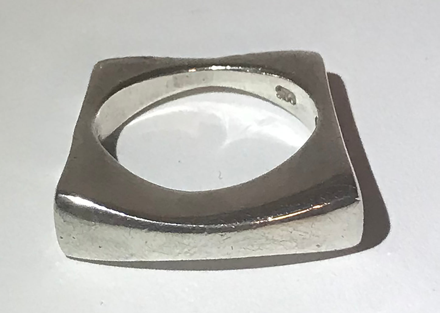 Sterling Silver Wavy Stackable Ring (Size 6)