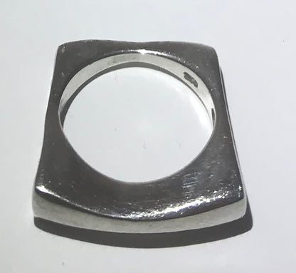 Sterling Silver Wavy Stackable Ring (Size 6)