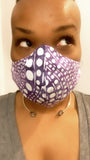 Purple Disco Washable Face Masks