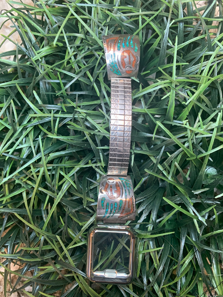 Sterling silver Apple watch band