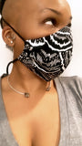 Canopy Black/White Washable Face Masks