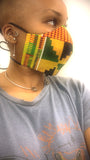 Kente Print Washable Face Masks