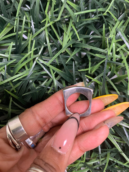 Sterling Silver Wavy Stackable Ring (Size 6)