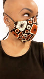 Brownstone Washable Face Masks+Headwrap